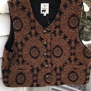 Max & Mabel Women’s Tapestry Vest Size M